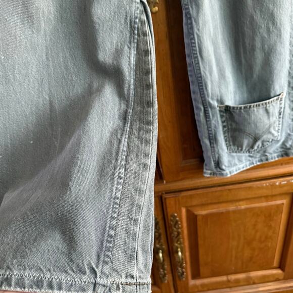 LEE vintage jeans relaxed fit REWORKED upcycled modified re worked 38 x 30 mens - Picture 4 of 16